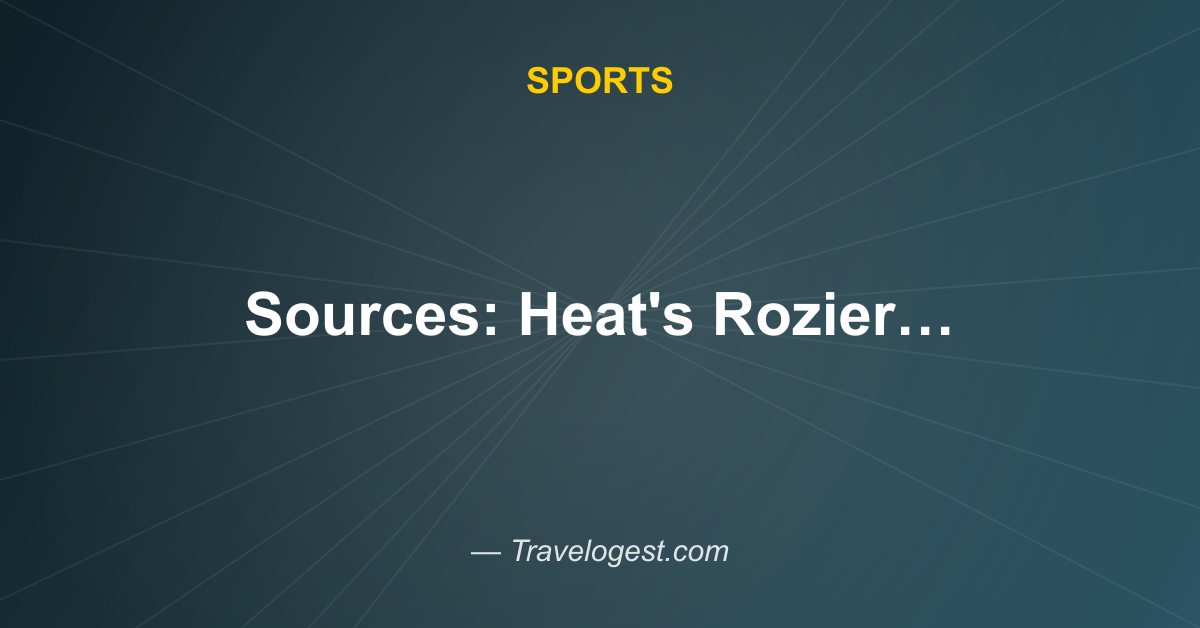 Sources: Heat's Rozier arrested in gambling case - ESPN - Travelogest